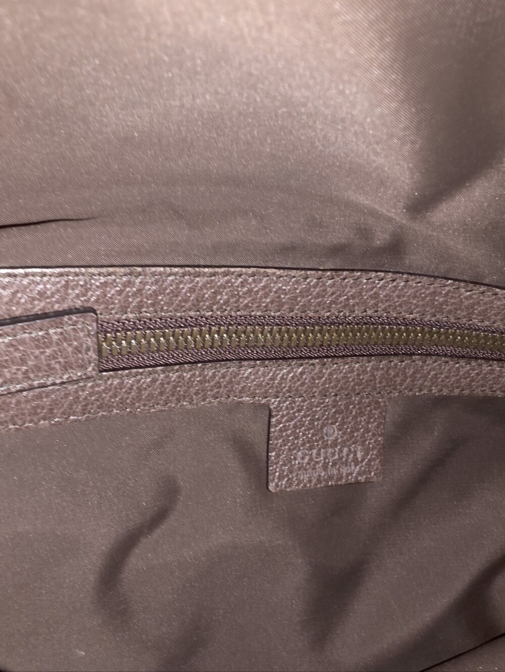 Pre-loved Rare Gucci GG Supreme Monogram Drawstring Backpack/Bag - Picture 12 of 16